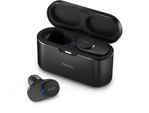 Skutočne bezdr&ocirc;tov&eacute; sl&uacute;chadl&aacute; Philips Fidelio T1