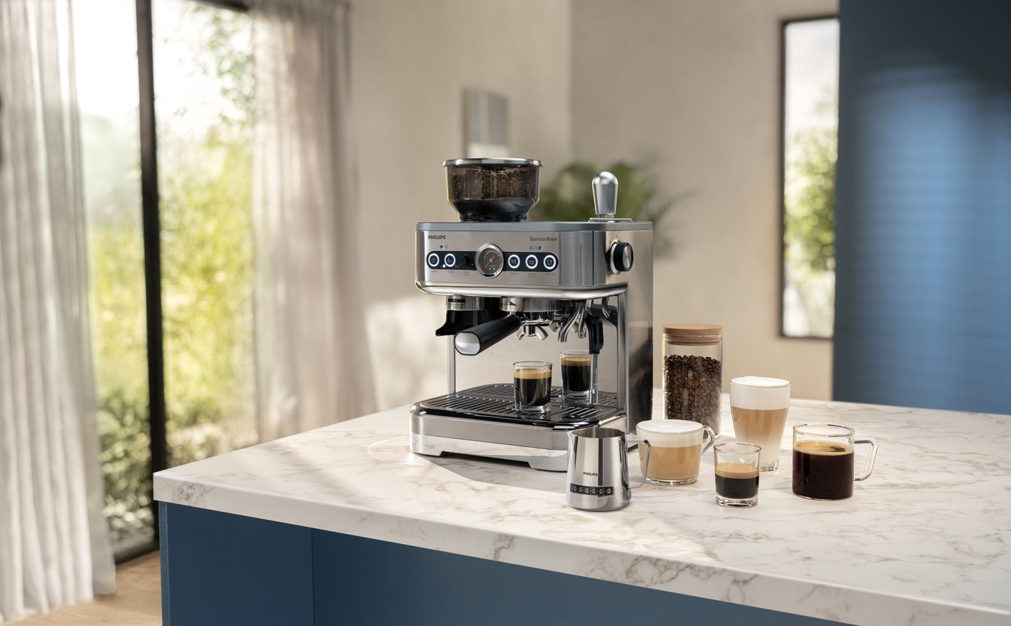 K&aacute;vovar Philips Barista Brew s&nbsp;r&ocirc;znymi druhmi k&aacute;vy